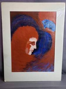 Mark Wald Love from the Blue Man Print from 1980