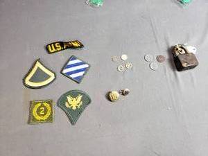 Vintage Pins, Military Patches, St Paul Ride Tokens, Paddle Lock and More