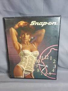 Vintage Snap-on Centerfold Style Wall Clock