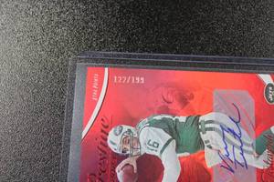 lot 23 image: 2023 Prestige Red Xtra Points Vinny Testaverde #233 Autograph 122199  Only 199 Exist