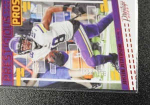 lot 51 image: 2023 Prestige Prestigious Pros Justin Jefferson 24399 & Any Given Sunday TJ Hockenson 284399