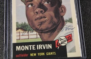 lot 56 image: 1991 Topps Archives (1953 Series) Monte Irvin In Person Autograph