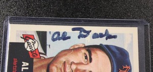 lot 57 image: 1991 Topps Archives (1953 Series) Alvin Dark In Person Autograph