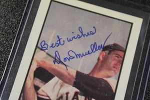 lot 59 image: 1983 - 1953 Bowman Reprint Don Mueller In Person Autograph