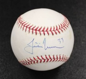 lot 121 image: Justin Morneau Signed Baseball  JSA Authenticated