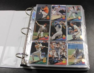 lot 122 image: 1991 Topps -1994 Topps -1993 Leaf Baseball Complete Sets In Binders  3 Complete Sets In Binders