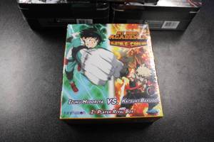 lot 131 image: 3 Bakugan Baku-tin and 1 My Hero Academia Card Game Box Lot
