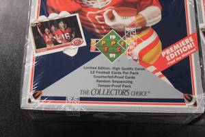 lot 138 image: 1991 Upper Deck Football Hobby Box Lot  2 Hobby Boxes