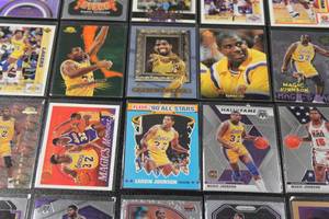 lot 166 image: Magic Johnson Basketball Card Lot  20 Cards