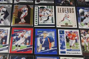 lot 178 image: John Elway Football Card Lot  20 Cards