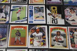 lot 206 image: Ronald Acuna Baseball Card Lot  20 Cards