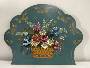 lot 58 image: Large Rosemaling Painting On Wood