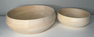 lot 63 image: Two unfinished Wooden Bowls
