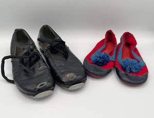 lot 66 image: Two Pair Of Vintage Shoes Dancing Shoes & Slippers