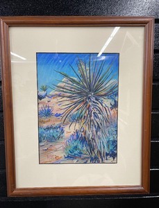 lot 70 image: Donald Maier Pastel Yocca Plant