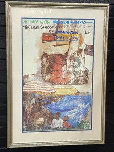 lot 76 image: Rauschonberg Print 1996 Teachers working with disabled students Lab School of Washington D.C.