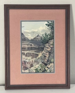 lot 51 image: Grand Canyon Watercolor by Donald Maier