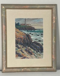 lot 53 image: The escape lighthouse art by Donald Maier.