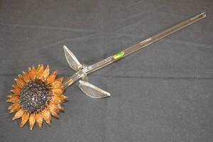 lot 1 image: Waterford Sunflower Sculpture MSRP $99.00