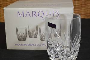 lot 18 image: 4 X Double Old Fashioned Brookside by Waterford Crystal MSRP $100.00