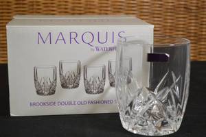 lot 26 image: 4 X Double Old Fashioned Brookside by Waterford Crystal MSRP $100.00