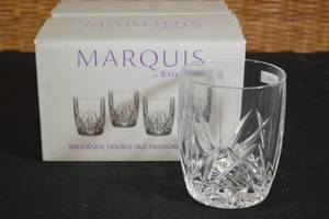lot 31 image: 4 X Double Old Fashioned Brookside by Waterford Crystal MSRP $100.00