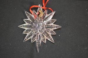 lot 34 image: Waterford Crystal Ornament MSRP $29.99