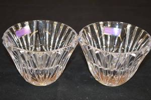 lot 75 image: Set of 2 Marquis by Waterford Solara Votives MSRP $99.00