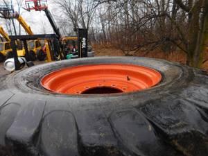 4 - Primex Foam Filled Rough Terrain Telehandler Rims & Tires