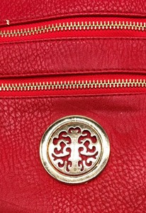 lot 90 image: New Radiant Red Crossbody Satchel  Purse