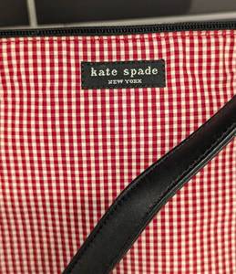 lot 155 image: Red Plaid Kate Spade Purse