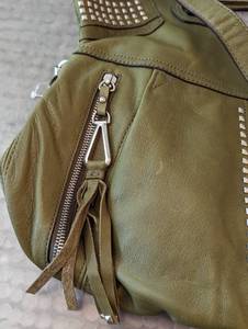 lot 156 image: B. Makowsky Green Leather Handbag, New with Tags