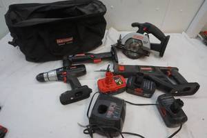 lot 129 image: Craftsman power tools and batteries