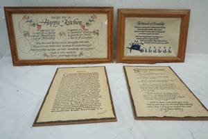 lot 149 image: Vintage pictures and name tabs