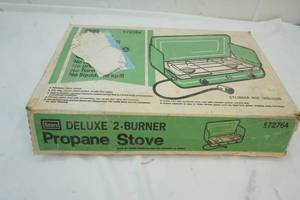 lot 176 image: Used Sear Deluxe 2-Burner Propane Stove