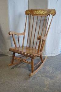 lot 254 image: Wooden Rocking Chair
