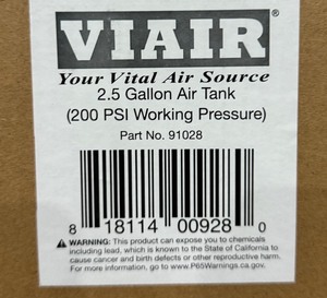 New VIAIR Compressed Air Tank