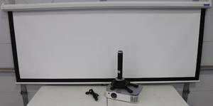 NEC ME331W Projector, Mount & Screen