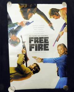 lot 30 image: 2016 Free Fire Double Sided Original Advance Movie Theater Poster