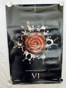lot 40 image: 2009 Saw VI Double Sided Original Advance Movie Theater Poster
