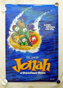 lot 27 image: 2002 Jonah - A VeggieTales Movie Double Sided Original Movie Theater Poster