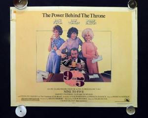 lot 14 image: 1980 9 to 5 Single Sided Half Sheet Movie Theater Poster