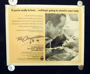 lot 59 image: 1981 The Competition Single Sided Half Sheet Movie Theater Poster