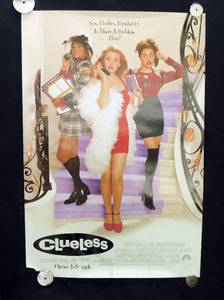 lot 12 image: 1995 Clueless Double Sided Original Advance Movie Theater Poster