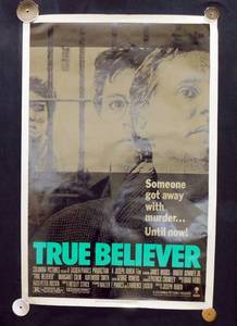lot 71 image: 1988 True Believer Single Sided Original Movie Theater Poster