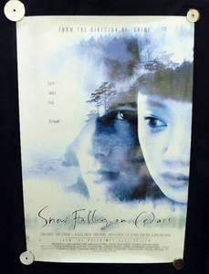 lot 68 image: 1999 Snow Falling On Cedars Double Sided Original Movie Theater Poster