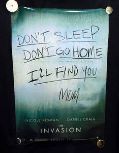 lot 34 image: 2007 The Invasion Double Sided Original Movie Theater Poster