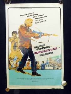 lot 51 image: 1974 Newmans Law Sided Original Movie Theater Poster