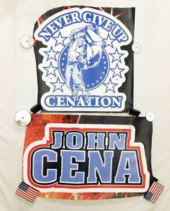lot 6 image: WWE John Cena and Never Give Up Cenation Wall Decals
