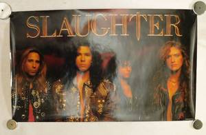 lot 5 image: 1990 Slaughter Poster by Chrysalis Records